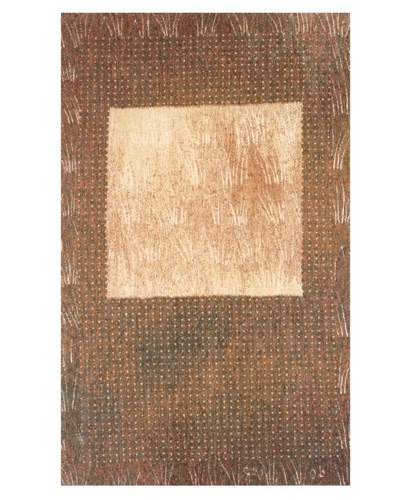 Grass Scroll with Dots 2
Wool, silk and linen
50” x 30”, 2006 Grass Scroll with Dots 2
Wool, silk and linen
50” x 30”, 2006